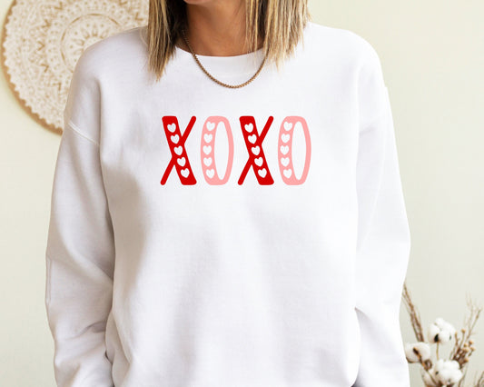 XOXO, Valentine's Day Sweatshirt, Love Sweatshirt, Women's Sweatshirt, Fun Valentine Sweatshirt, Men's Sweatshirt, Galentine's Day Hoodie