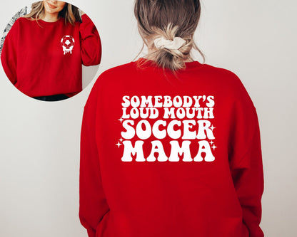 Soccer Mom Sweatshirt, Soccer Mama Mom Sweater, Game Day Sweatshirt, Soccer Mom Jersey, Mom Sweatshirt, Soccer Lover Gift Sweatshirt
