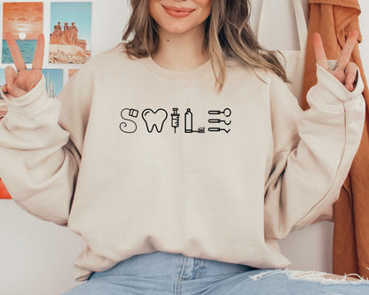 Dental Hoodies and Sweaters, Dental Assistant Sweatshirt, Dentist Long Sleeve Tee, Dental Gift, Dental Student Gift, Tooth Hooded