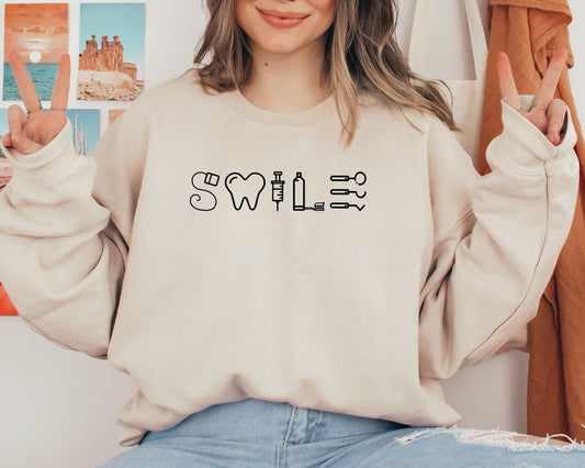 Dental Hoodies and Sweaters, Dental Assistant Sweatshirt, Dentist Long Sleeve Tee, Dental Gift, Dental Student Gift, Tooth Hooded