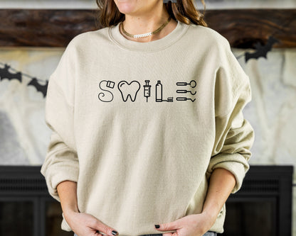 Dental  Sweatshirt, Dental Assistant Sweatshirt, Dentist Hoodie, Dental Hygienist Gift Sweater, Dental Student Gift Hoodie, Tooth Sweatshirt