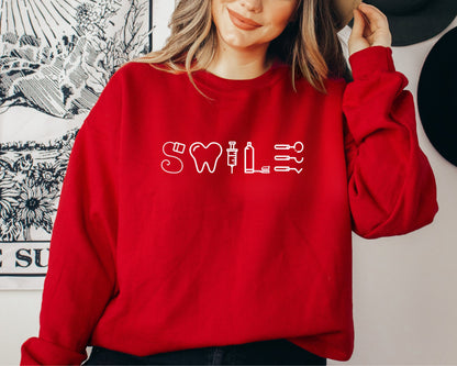 Dental Hoodies and Sweaters, Dental Assistant Sweatshirt, Dentist Long Sleeve Tee, Dental Gift, Dental Student Gift, Tooth Hooded