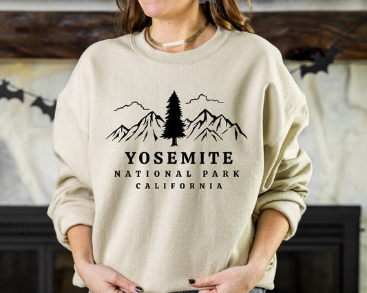 Yosemite Sweatshirt, National Park Sweatshirt, Camping Hoodie, Highway Hoodie, Travel Sweatshirt, Mountain Sweatshirt, California Shirt