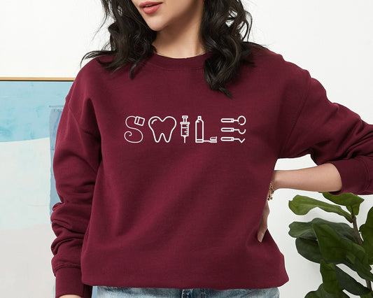 Dental  Sweatshirt, Dental Assistant Sweatshirt, Dentist Hoodie, Dental Hygienist Gift Sweater, Dental Student Gift Hoodie, Tooth Sweatshirt