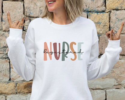 Nurse Sweatshirt, Registered Nurse Sweatshirt, RN Sweatshirt, Nurse Graduation Sweatshirt, Graduation Nurse, New Nurse Gift,Gift For Nurse