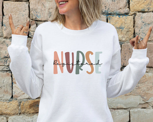 Nurse Sweatshirt, Registered Nurse Sweatshirt, RN Sweatshirt, Nurse Graduation Sweatshirt, Graduation Nurse, New Nurse Gift,Gift For Nurse