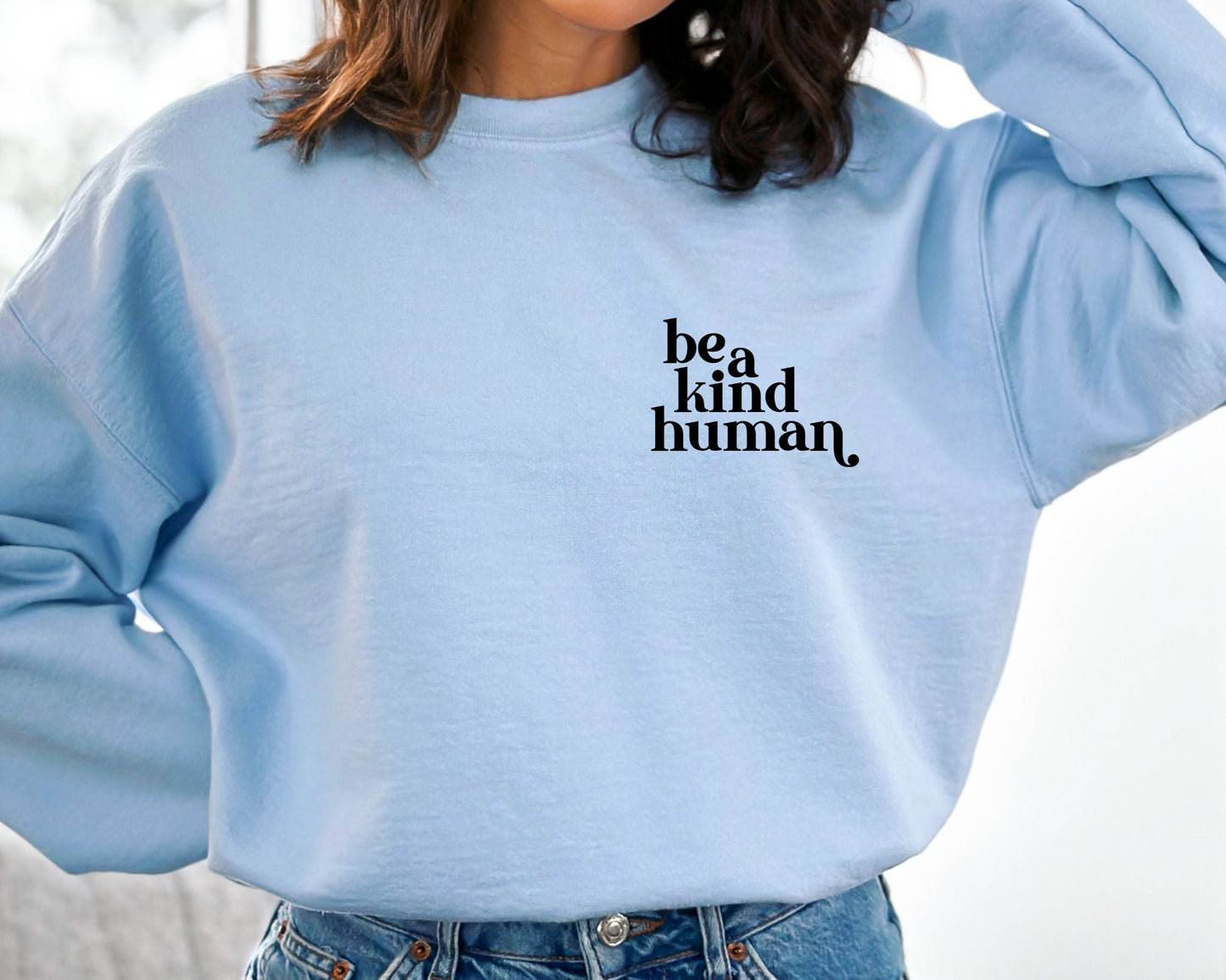 Pocket Be Kind Sweatshirt , Sweatshirt Be Kind T Shirt Inspirational Sweatshirt , Be Kind, Positive Quote Womens Unisex Sweatshirt