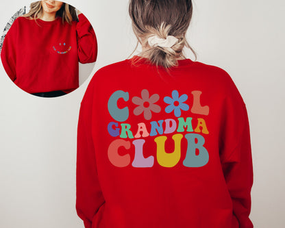 Cool Grandmas Club Sweatshirt, Grandma Sweatshirt, Gift For Grandma, Promoted To Grandma,Grandma Sweater,Grandma Sweatshirt, Nana Sweatshirt
