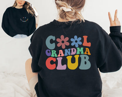 Cool Grandmas Club Sweatshirt, Grandma Sweatshirt, Gift For Grandma, Promoted To Grandma,Grandma Sweater,Grandma Sweatshirt, Nana Sweatshirt