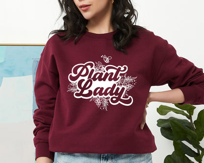 Plant Lady Sweatshirt, Plant Gift Sweatshirt, Plant Lover Sweatshirt, Gardening Hoodie, Plant Mom Sweater, Gift for Gardener Sweatshirt