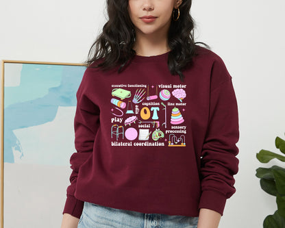 Occupational Therapy Sweatshirt, OT COTA Hoodie, Occupational Therapist Hoodie, OT Team Hoodie, Ot Assistant Sweater, Healthcare Sweatshirt