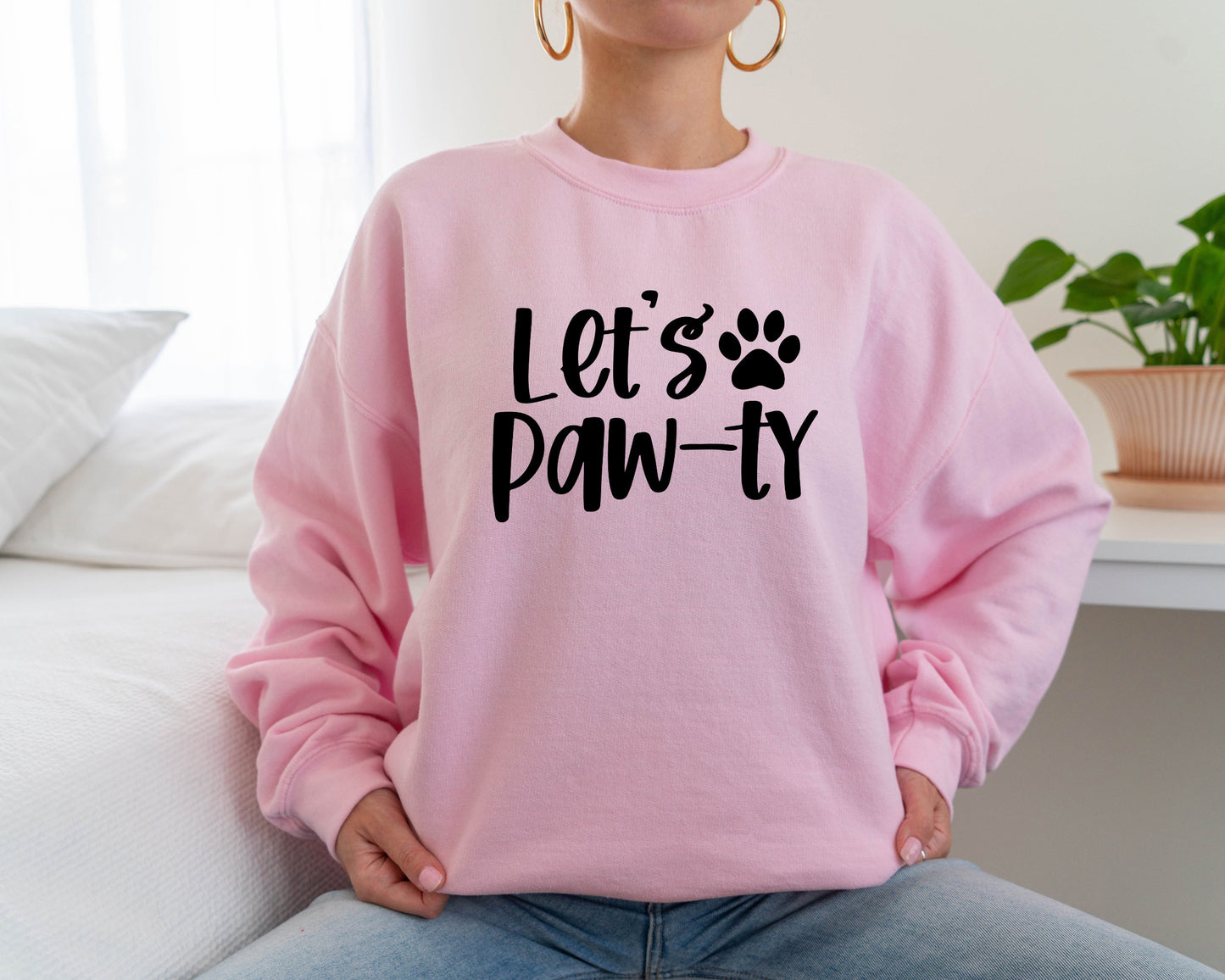 Let's Paw-ty Sweatshirt, Dog Birthday Sweater, Puppy Birthday, Puppy Pawty, Dog Invitation Hoodie, Dog Mom, Dog Dad, Gift for Birthday