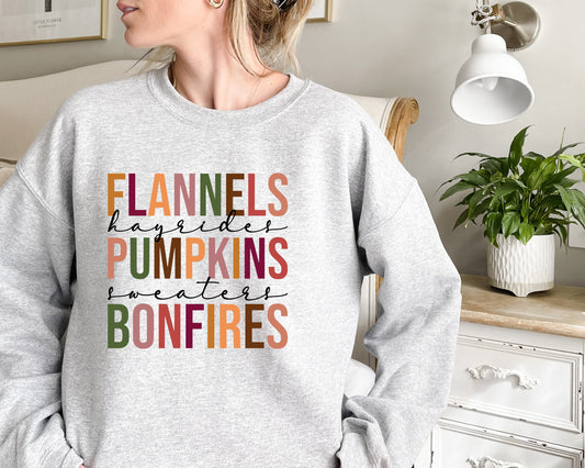 Pumpkin Patch Sweatshirt, Fall Sweatshirt for Women, Flannel Pumpkin Sweater, Fall Crewneck, Cute Autumn Sweatshirt, Pumpkin Hoodie