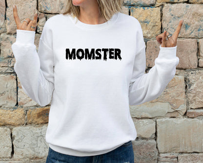 Momster Halloween Sweatshirt, Halloween Sweater, Halloween Shirts for Women, Halloween Crewneck, Momster Hoodie, Momster Halloween Sweater