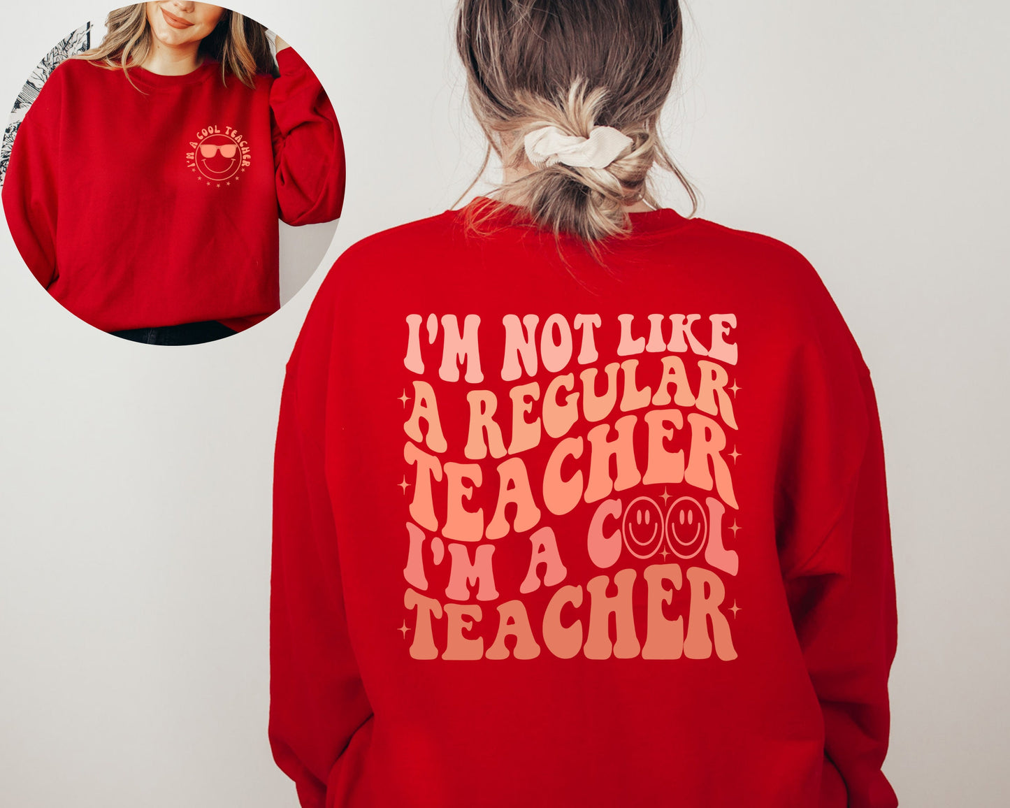 Cool Teacher Club Sweatshirt, I'm a Cool Teacher Hoodie, Custom Teacher Sweater, Teacher Appreciation Gift, Teachers Day, Teacher Gifts