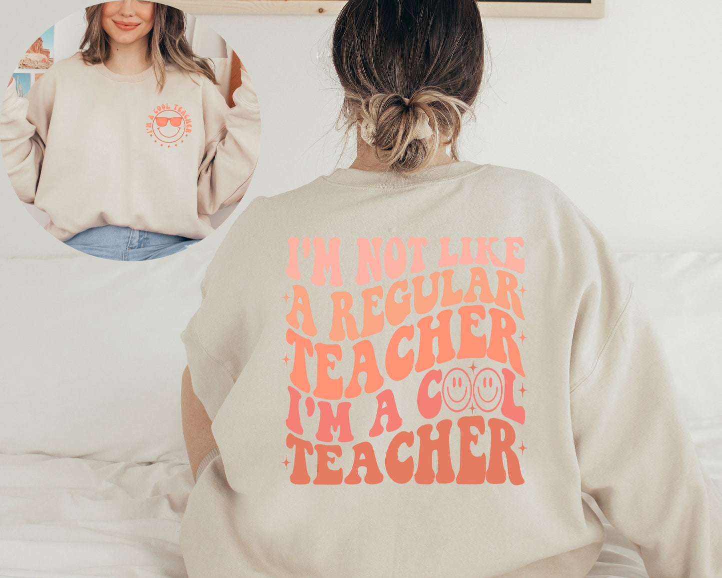 Cool Teacher Club Sweatshirt, I'm a Cool Teacher Hoodie, Custom Teacher Sweater, Teacher Appreciation Gift, Teachers Day, Teacher Gifts