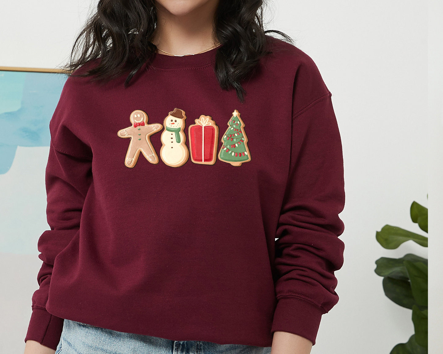 Gingerbread Cookies Sweatshirt, Christmas Shirt, Christmas Matching Sweatshirt, Family Hoodie, Christmas Sweater, Xmas Shirt, Christmas Gift