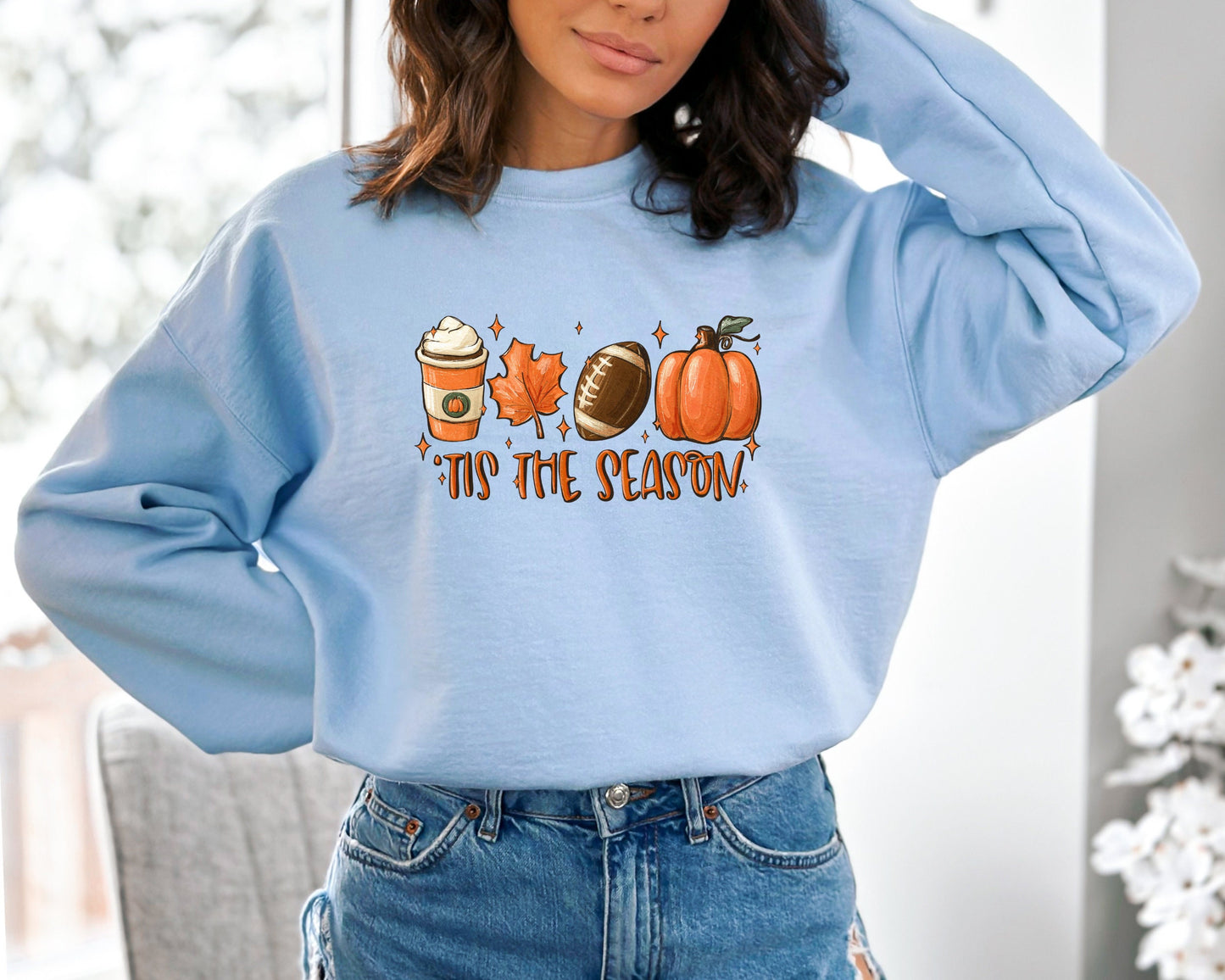 Tis The Season Sweatshirt, Fall Coffee Hoodie, Hot Coffee Sweater, Coffee Lovers Sweatshirt , Pumpkin Latte Drink, Pumpkin Spice Sweater