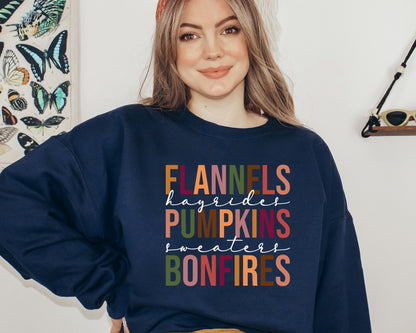 Pumpkin Patch Sweatshirt, Fall Sweatshirt for Women, Flannel Pumpkin Sweater, Fall Crewneck, Cute Autumn Sweatshirt, Pumpkin Hoodie