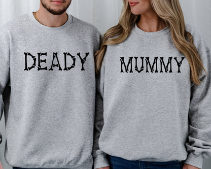Halloween Couple Sweatshirts, Matching Halloween Family Sweatshirt, Mom Dad Hoodie, Kid Halloween Party Sweater, Group Halloween Sweatshirt