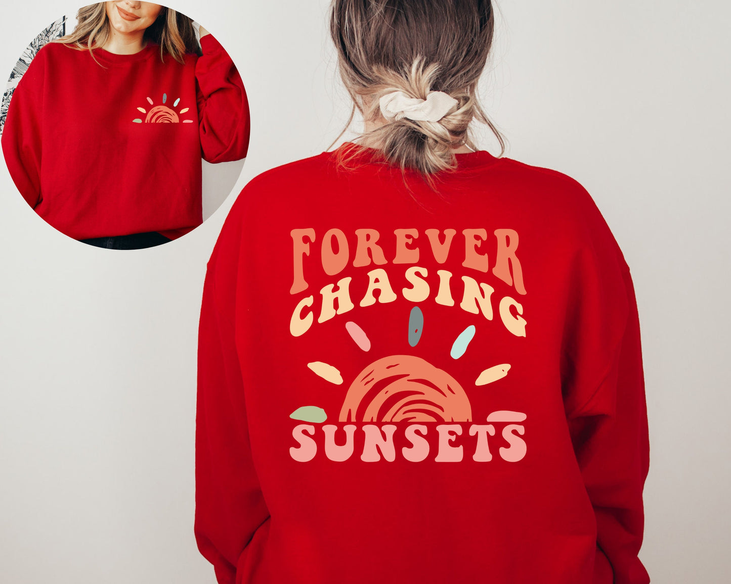 Retro Sunsets Sweatshirt, Summer Sweater, Vacation Hoodie, Beach Sweater, Summer Vacation Hoodie, Summer Outfit Sweatshirt