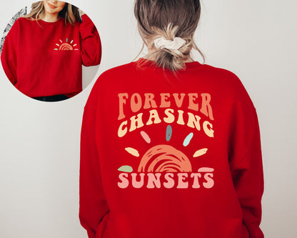Retro Sunsets Sweatshirt, Summer Sweater, Vacation Hoodie, Beach Sweater, Summer Vacation Hoodie, Summer Outfit Sweatshirt