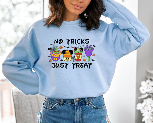 Halloween No Trick Just Treat Sweatshirt, Trick or Treat Sweatshirt, Halloween Hoodie, Halloween Sweater, Funny Halloween Sweater