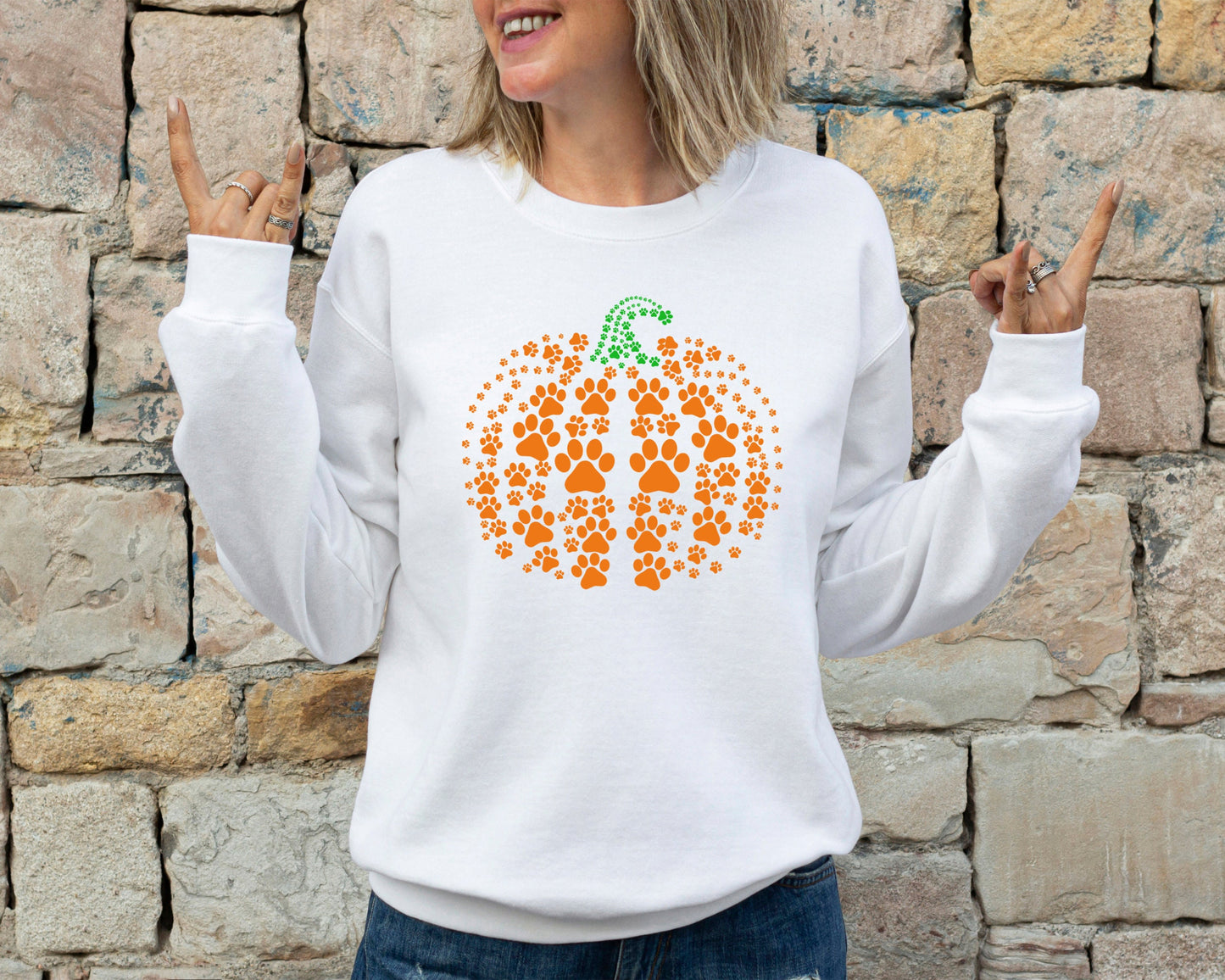 Paw Pumpkin Sweatshirt, Paw Print Sweater, Pumpkin Dog Hoodie, Dog Halloween Sweater, Pumpkin Hoodie, Halloween Hoodie, Halloween Sweatshirt