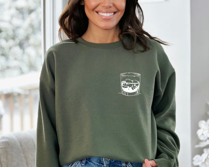 Skull Whiskey Sweatshirt, Skeleton Sweater, Drinking Hoodies for Women, Halloween Sweater, Skull Sweatshirt, Whiskey Sweatshirt