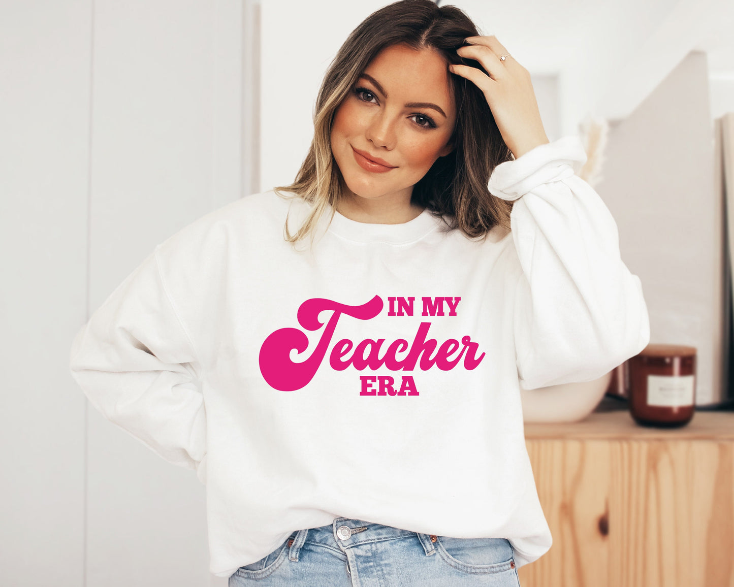 In My Teacher Era Sweatshirt, Teacher Hoodie, Back to School Sweater, 2nd Grade Teacher Hoodie, First 3rd 4th Teacher Sweater, Teaching Era