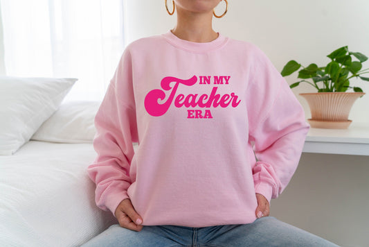 In My Teacher Era Sweatshirt, Teacher Hoodie, Back to School Sweater, 2nd Grade Teacher Hoodie, First 3rd 4th Teacher Sweater, Teaching Era