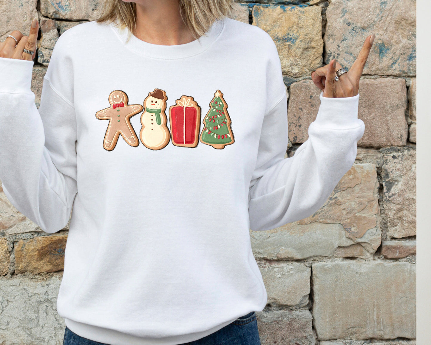Gingerbread Cookies Sweatshirt, Christmas Shirt, Christmas Matching Sweatshirt, Family Hoodie, Christmas Sweater, Xmas Shirt, Christmas Gift