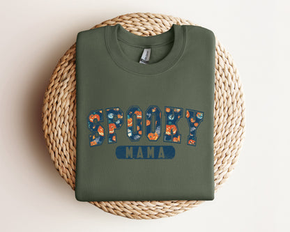 Spooky Mama Sweatshirt, Halloween Sweater For Mom, Halloween Hoodie, Spooky Halloween Sweater, Halloween Mama Shirt, Spooky Season Crewneck