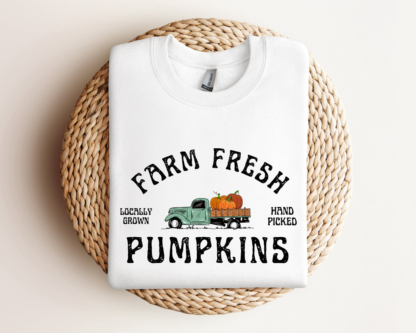 Farm Fresh Pumpkin Sweatshirt, Fall Season Sweater, Pumpkin Hoodie, Fall Hoodie, Pumpkin Patch Sweater, Women Fall Hoodie, Fall Gift Sweater