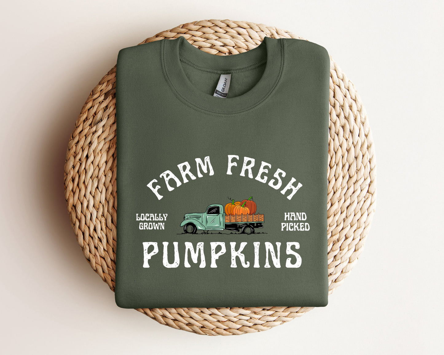 Farm Fresh Pumpkin Sweatshirt, Fall Season Sweater, Pumpkin Hoodie, Fall Hoodie, Pumpkin Patch Sweater, Women Fall Hoodie, Fall Gift Sweater