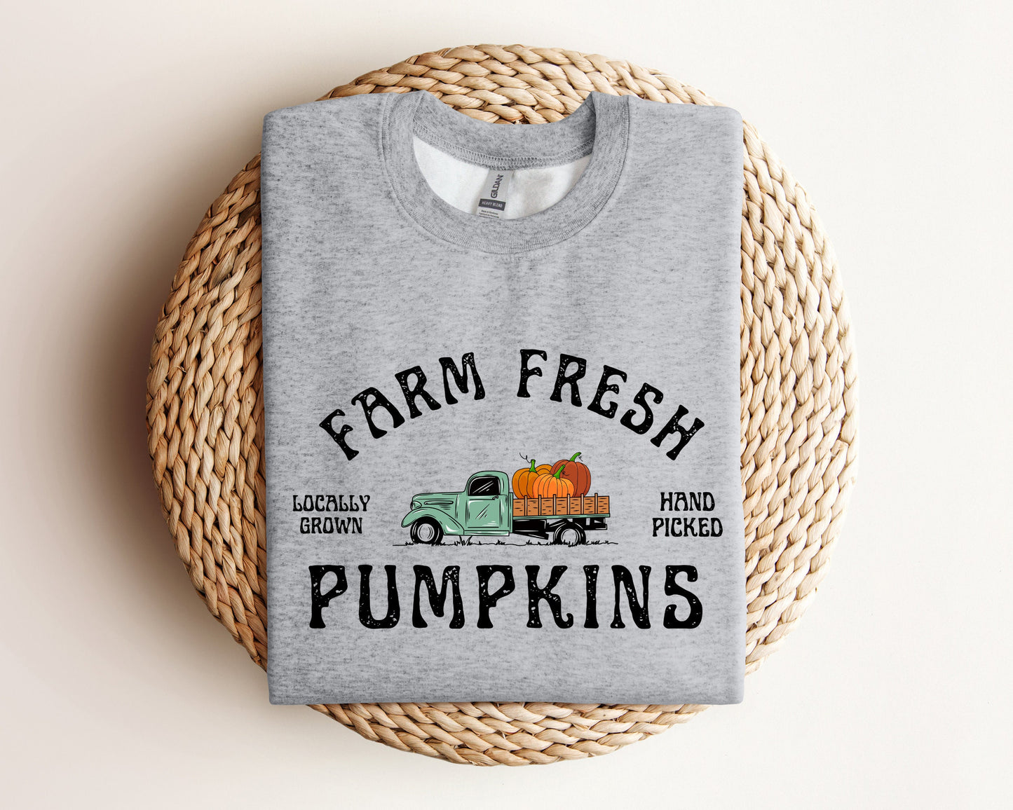 Farm Fresh Pumpkin Sweatshirt, Fall Season Sweater, Pumpkin Hoodie, Fall Hoodie, Pumpkin Patch Sweater, Women Fall Hoodie, Fall Gift Sweater