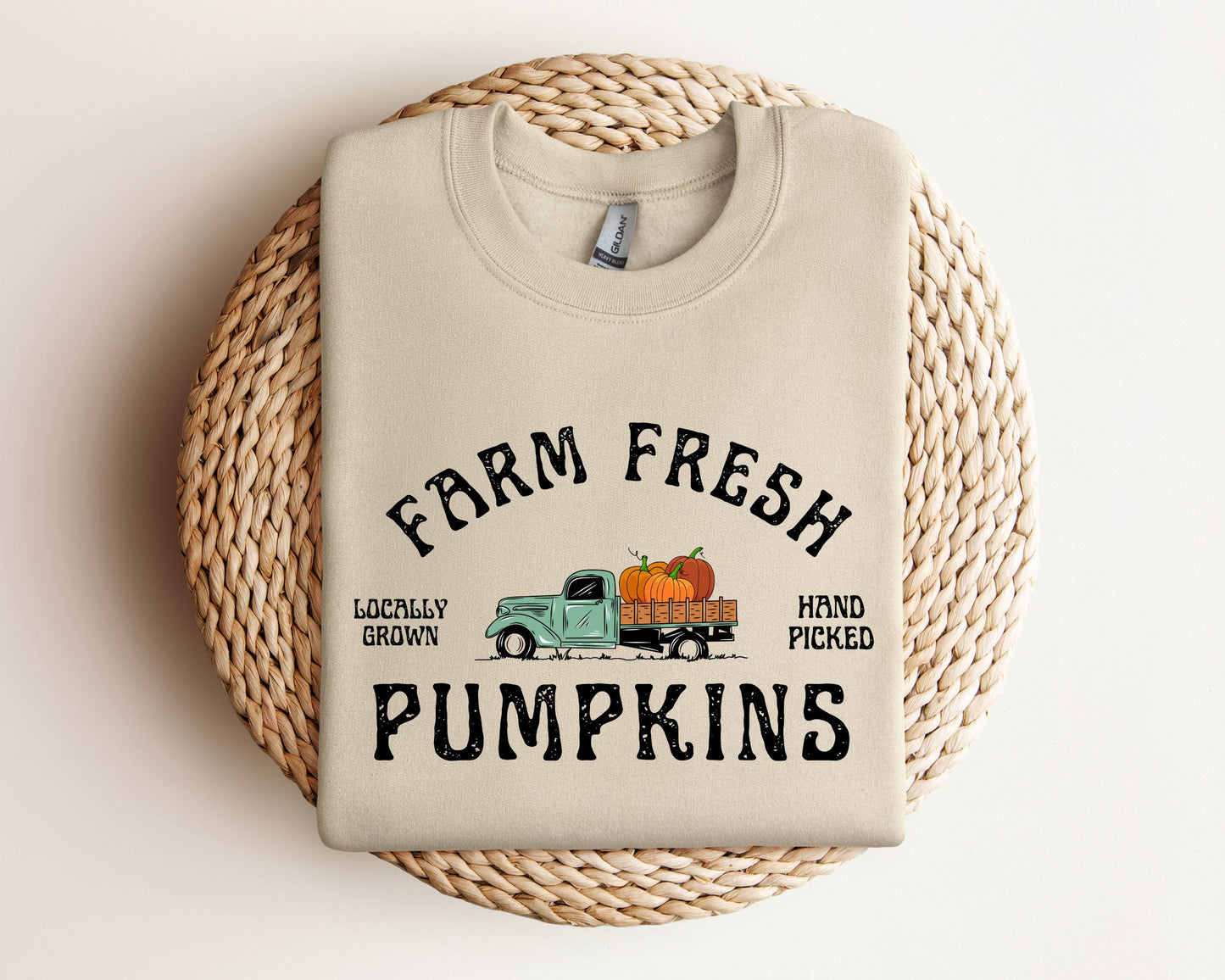 Farm Fresh Pumpkin Sweatshirt, Fall Season Sweater, Pumpkin Hoodie, Fall Hoodie, Pumpkin Patch Sweater, Women Fall Hoodie, Fall Gift Sweater