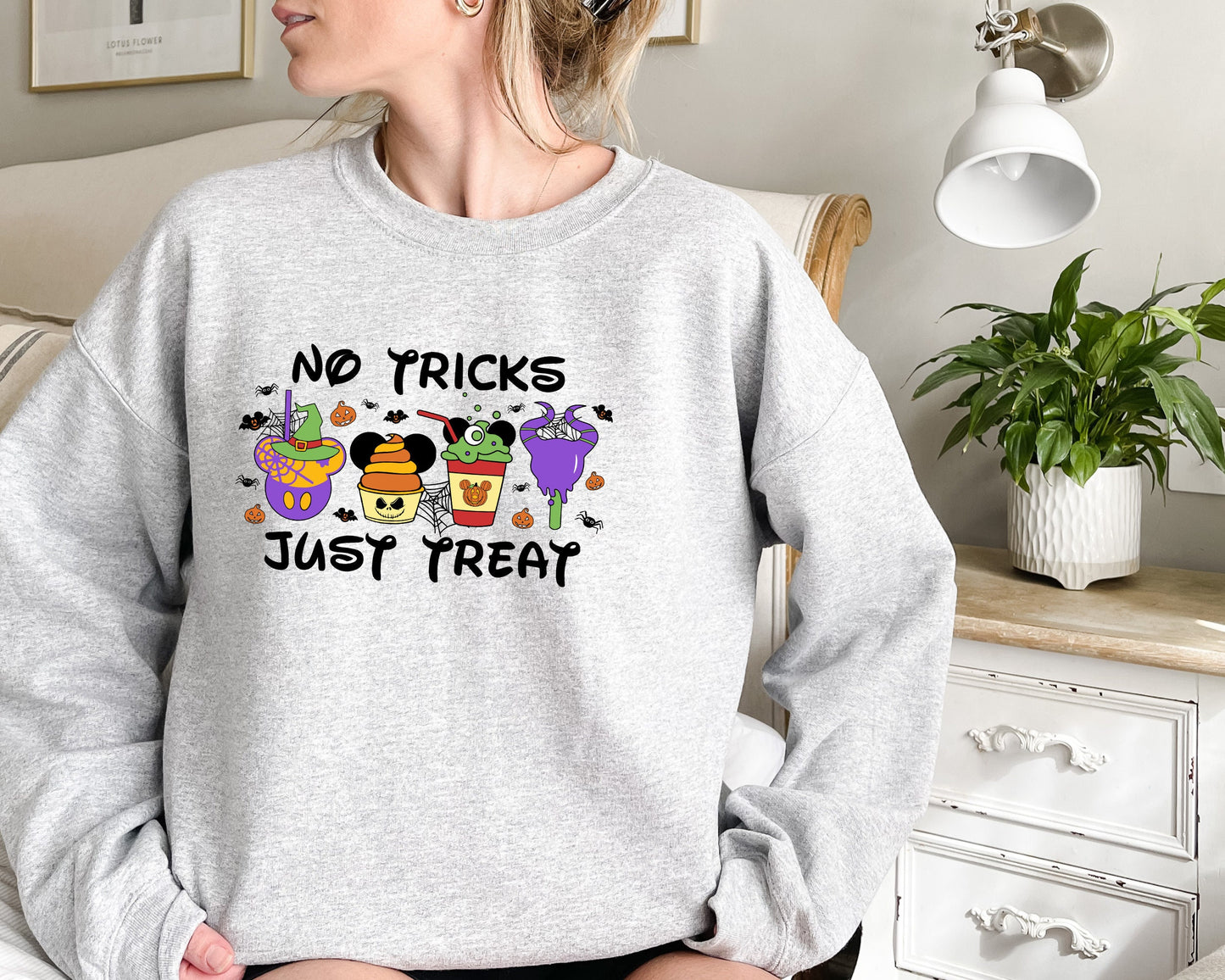 Halloween No Trick Just Treat Sweatshirt, Trick or Treat Sweatshirt, Halloween Hoodie, Halloween Sweater, Funny Halloween Sweater