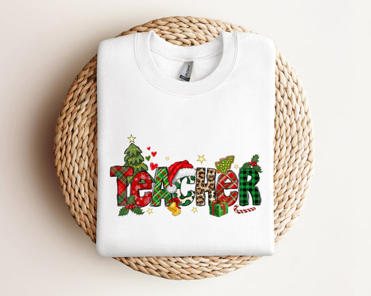 Christmas Teacher Sweatshirt, Christmas Teacher Hoodie, Teachers Day Sweater, Teachers Life Hoodie, Teacher Sweater, Christmas Sweatshirt