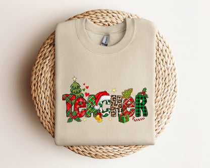Christmas Teacher Sweatshirt, Christmas Teacher Hoodie, Teachers Day Sweater, Teachers Life Hoodie, Teacher Sweater, Christmas Sweatshirt