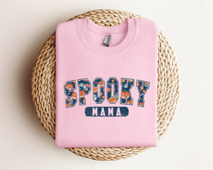 Spooky Mama Sweatshirt, Halloween Sweater For Mom, Halloween Hoodie, Spooky Halloween Sweater, Halloween Mama Shirt, Spooky Season Crewneck