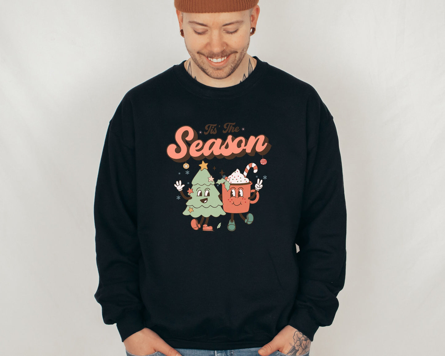 Tis the Season Christmas Sweatshirt, Christmas Sweatshirt, Tis The Season Sweatshirt, Funny Christmas Hoodie, Merry Christmas Sweatshirt