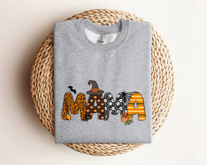 Mama Halloween Sweatshirt, Mama Sweatshirt, Halloween  Mama Sweater, Cool Mama Halloween Sweatshirt, Halloween Gift, Spooky Season Sweater