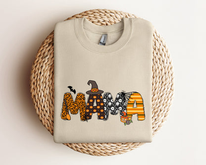Mama Halloween Sweatshirt, Mama Sweatshirt, Halloween  Mama Sweater, Cool Mama Halloween Sweatshirt, Halloween Gift, Spooky Season Sweater