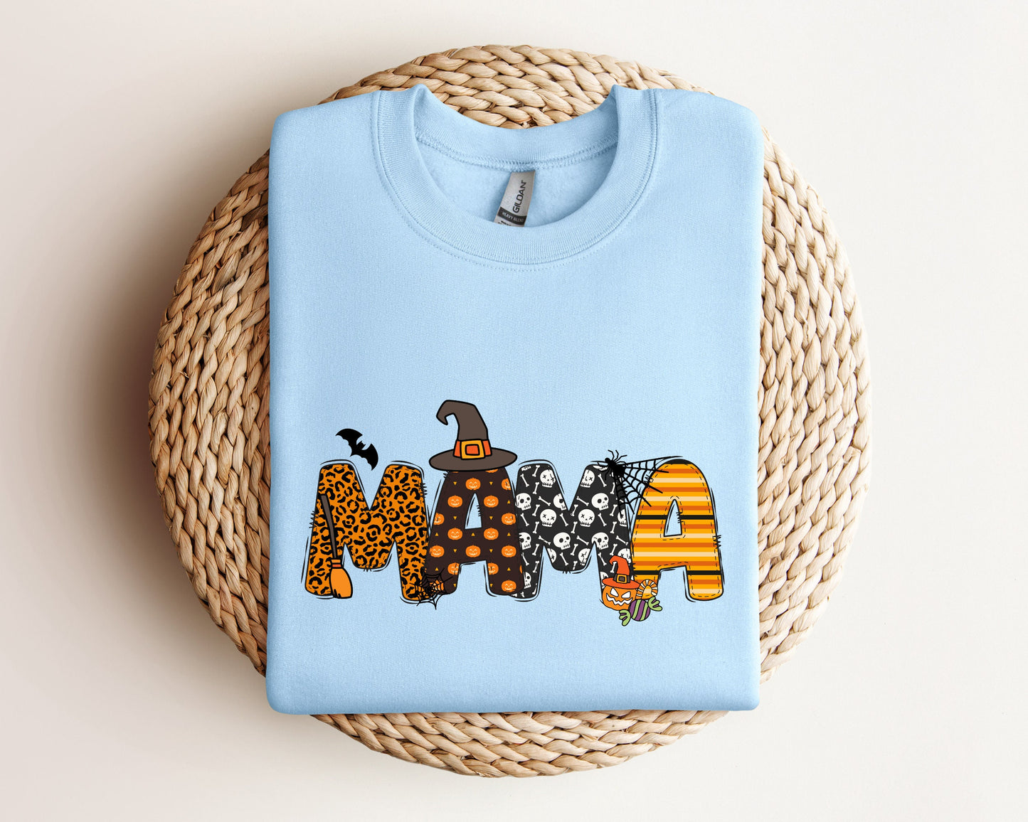 Mama Halloween Sweatshirt, Mama Sweatshirt, Halloween  Mama Sweater, Cool Mama Halloween Sweatshirt, Halloween Gift, Spooky Season Sweater