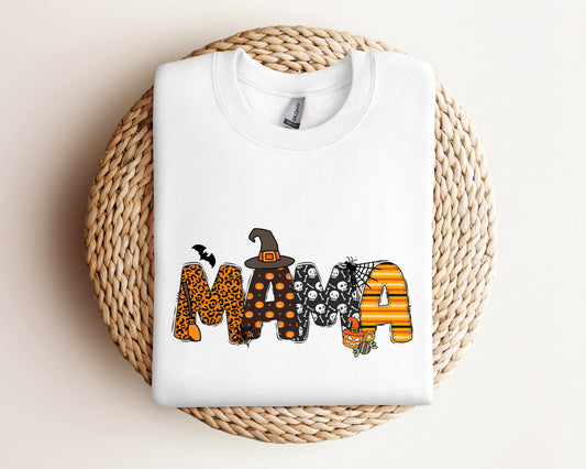 Mama Halloween Sweatshirt, Mama Sweatshirt, Halloween  Mama Sweater, Cool Mama Halloween Sweatshirt, Halloween Gift, Spooky Season Sweater