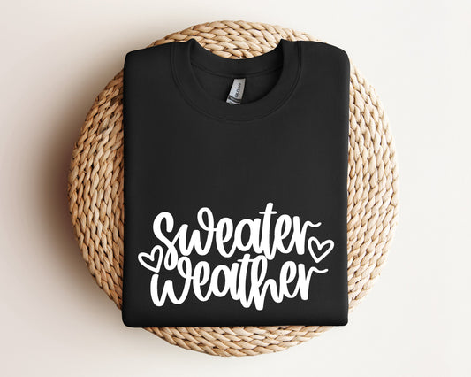 Sweater Weather Sweatshirt, Thankful Fall Hoodie, Fall Sweater, Fall Season Hoodie, Thanksgiving Sweater, Cute Fall Crewneck, Weather Hoodie