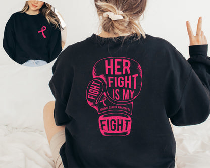Breast Cancer Sweatshirt, Cancer Awareness Sweater, Breast Cancer Hoodie, Warrior Hoodie, Cancer Fighter Support Team Sweater,Fighter Hoodie