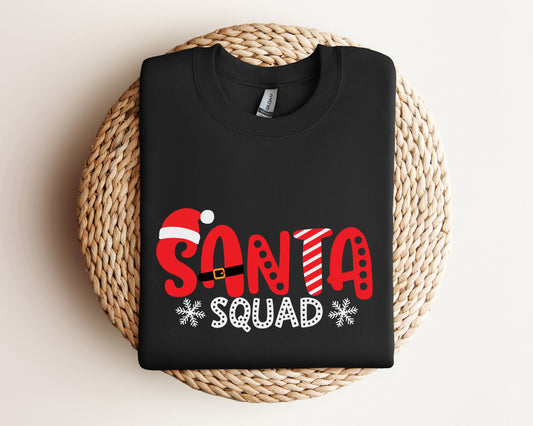 Santa Squad Sweatshirt, Christmas Squad Sweater, Christmas Hoodie, Christmas Gift, Family Christmas, Family Matching Christmas Crewneck