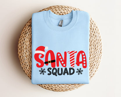 Santa Squad Sweatshirt, Christmas Squad Sweater, Christmas Hoodie, Christmas Gift, Family Christmas, Family Matching Christmas Crewneck